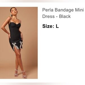 Black Bandage Mini Dress